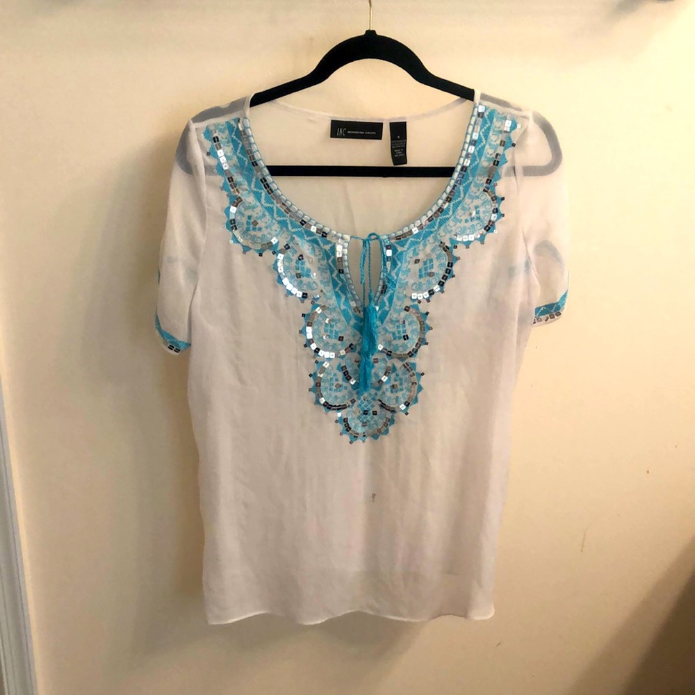 Boho sheer blouse